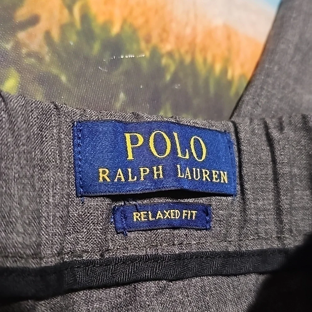 Polo Ralph Lauren Drawstring Relaxed Fit Pleated Trousers Pants Size Large